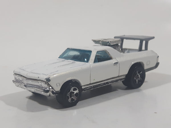 2000 Hot Wheels First Editions 68 El Camino Pearl White Die Cast Toy Muscle Car Vehicle