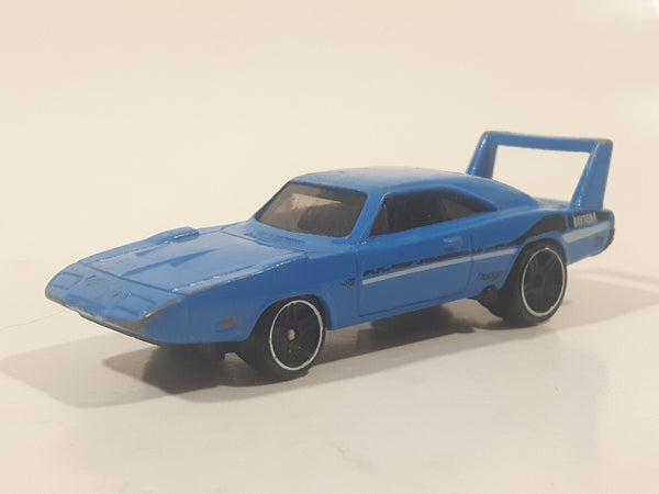 2017 Hot Wheels Muscle Mania '69 Dodge Charger Daytona Blue Die Cast Toy Muscle Car Vehicle