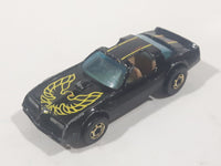 Vintage 1982 Hot Wheels Hot Ones Hot Bird Black Yellow Die Cast Toy Car Vehicle GHO