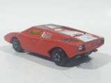 Vintage 1973 Lesney Matchbox Superfast No. 27 Lamborghini Countach Red #8 Die Cast Toy Super Dream Car Vehicle with Opening Rear Hood Made in England