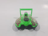 1998 Hot Wheels Biohazard Hydroplane Bright Green Die Cast Toy Speed Boat Vehicle