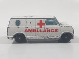 Vintage 1981 Yatming No. 1501 Ambulance Medics Van White Die Cast Toy Car Emergency Rescue Vehicle Universal Studios