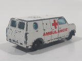 Vintage 1981 Yatming No. 1501 Ambulance Medics Van White Die Cast Toy Car Emergency Rescue Vehicle Universal Studios