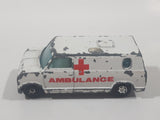 Vintage 1981 Yatming No. 1501 Ambulance Medics Van White Die Cast Toy Car Emergency Rescue Vehicle Universal Studios