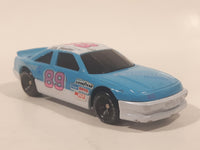 1991 Racing Champions NASCAR #89 Jim Sauter Evinrude Outboard Blue and White Die Cast Toy Car Vehicle