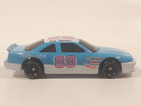 1991 Racing Champions NASCAR #89 Jim Sauter Evinrude Outboard Blue and White Die Cast Toy Car Vehicle