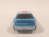 1991 Racing Champions NASCAR #89 Jim Sauter Evinrude Outboard Blue and White Die Cast Toy Car Vehicle