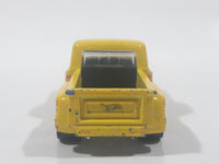 2015 Hot Wheels Heat Fleet II Custom '69 Chevy Pickup Truck Yellow Die Cast Toy Car Vehicle