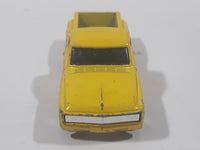 2015 Hot Wheels Heat Fleet II Custom '69 Chevy Pickup Truck Yellow Die Cast Toy Car Vehicle