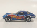 1998 Hot Wheels Race Team Series IV '63 Corvette Stingray Split Window Metalflake Blue Die Cast Toy Car Vehicle