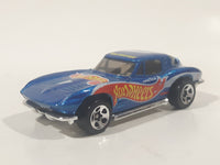 1998 Hot Wheels Race Team Series IV '63 Corvette Stingray Split Window Metalflake Blue Die Cast Toy Car Vehicle