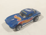 1998 Hot Wheels Race Team Series IV '63 Corvette Stingray Split Window Metalflake Blue Die Cast Toy Car Vehicle