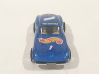 1998 Hot Wheels Race Team Series IV '63 Corvette Stingray Split Window Metalflake Blue Die Cast Toy Car Vehicle