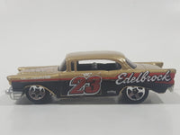 2010 Hot Wheels HW Performance '57 Chevy Bel Air Edelbrock Metallic Gold and Black Die Cast Toy Classic Car Vehicle