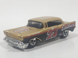 2010 Hot Wheels HW Performance '57 Chevy Bel Air Edelbrock Metallic Gold and Black Die Cast Toy Classic Car Vehicle