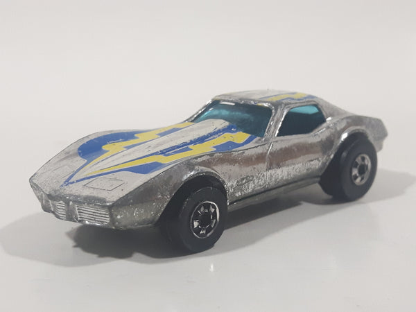 Vintage 1976 Hot Wheels Super Chromes Corvette Stingray Chrome Die Cast Toy Car Vehicle Hong Kong