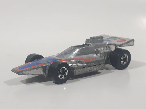 Vintage 1977 Hot Wheels Super Chromes Formula 5000 Chrome 76 Good Year Die Cast Toy Car Vehicle Hong Kong