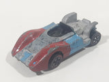Vintage 1969 Hot Wheels Grand Prix McLaren M6A Spectraflame Red Die Cast Toy Car Vehicle Red Lines