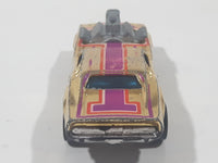 Vintage 1977 Hot Wheels Rodger Dodger Gold Chrome Die Cast Toy Muscle Car Vehicle Hong Kong