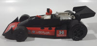 Vintage 1979 Tonka A.J. Foyt Red Van Red and Black Race Car and 4" Tall Driver Pressed Steel Die Cast Toy Car Vehicle Set