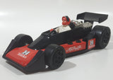 Vintage 1979 Tonka A.J. Foyt Red Van Red and Black Race Car and 4" Tall Driver Pressed Steel Die Cast Toy Car Vehicle Set