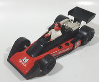 Vintage 1979 Tonka A.J. Foyt Red Van Red and Black Race Car and 4" Tall Driver Pressed Steel Die Cast Toy Car Vehicle Set