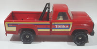 Vintage Tonka 11062 Pickup Truck Red 14 1/2" Long Pressed Steel Die Cast Toy Car Vehicle with Opening Tail Gate