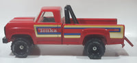 Vintage Tonka 11062 Pickup Truck Red 14 1/2" Long Pressed Steel Die Cast Toy Car Vehicle with Opening Tail Gate