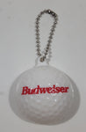 Budweiser White Golf Ball Shaped Plastic Beer Bottle Opener Key Chain