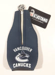 Mustang Brand NHL Ice Hockey Vancouver Canucks Zippered Foam Beer Bottle Cooler Drink Koozie New with Tags