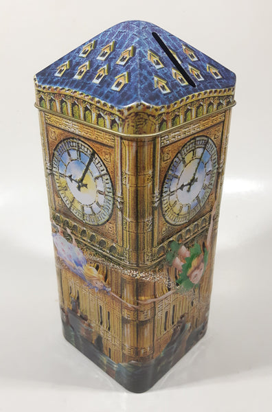 Churchill's Peter Pan Big Ben Clock 3D Metal Tin Coin Bank Collectible