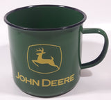 John Deere Green Enamel Metal Coffee Mug Cup