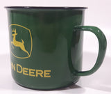 John Deere Green Enamel Metal Coffee Mug Cup