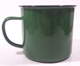 John Deere Green Enamel Metal Coffee Mug Cup