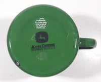 John Deere Green Enamel Metal Coffee Mug Cup