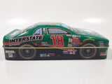 2001 Palmers Double Crisp Bobby Labonte #18 Pontiac Grand Prix "Interstate Batteries" Nascar Race Car Shaped Tin Collectible #7904810 - Empty