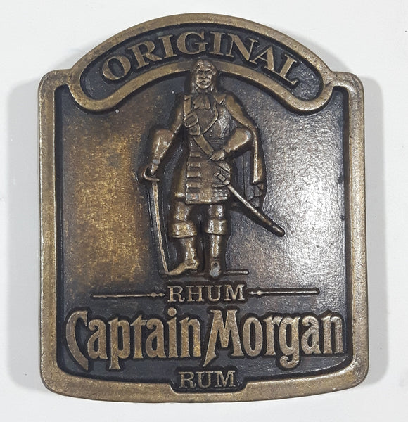 Original Captain Morgan Rum Rhum "And The Legend Lives On" Metal Belt Buckle