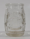 Jim Beam Keg Barrel Shaped Embossed Glass Toothpick Holder