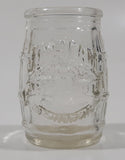 Jim Beam Keg Barrel Shaped Embossed Glass Toothpick Holder