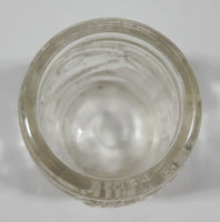 Jim Beam Keg Barrel Shaped Embossed Glass Toothpick Holder