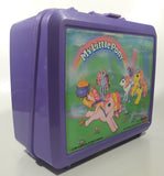 1990 Aladdin Hasbro My Little Pony Purple Plastic Lunch Box Container