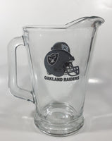 Oakland Raiders NFL Football Team 9" Tall Heavy Glass Pitcher Jug