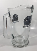 Oakland Raiders NFL Football Team 9" Tall Heavy Glass Pitcher Jug