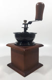 Vintage Style Wood and Metal Coffee Grinder Mill