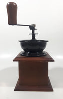 Vintage Style Wood and Metal Coffee Grinder Mill