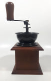 Vintage Style Wood and Metal Coffee Grinder Mill