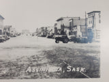 Antique Enlarged Black and White Photograph of Main St. in Assiniboia, Sask 15 1/4" x 23"