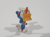 Vintage W. Germany Peyo Smurfs New Year's Bully 2 3/8" Tall Toy Figure