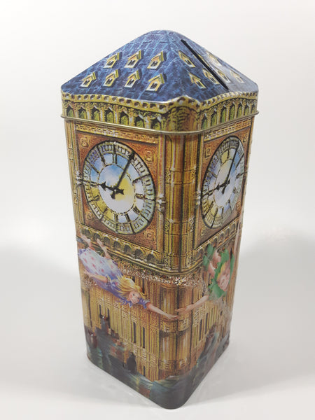 Churchill's Peter Pan Big Ben Clock 3D Metal Tin Coin Bank Collectible