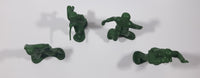 Greenbrier Army Men Soldiers 4" to 4 1/4" Tall Plastic Toy Figures Set of 4